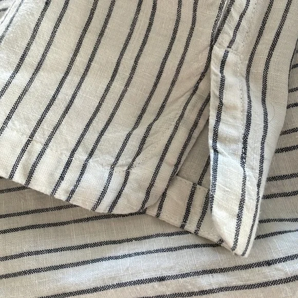 Sussan navy stripe linen pants - Picture 4 of 5